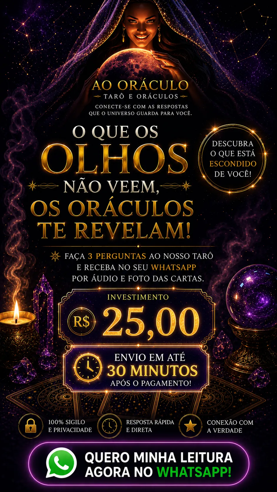 O que os olhos não veem os oráculos te revelam