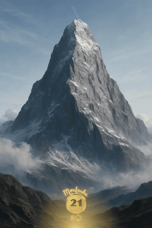 Montanha, carta 21 no Baralho Cigano