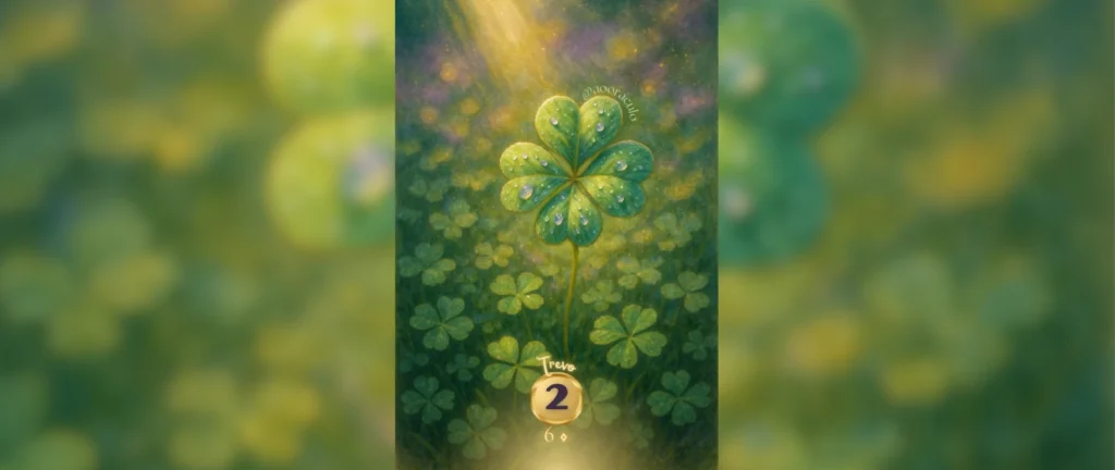 Trevo, carta 2, no Baralho Cigano