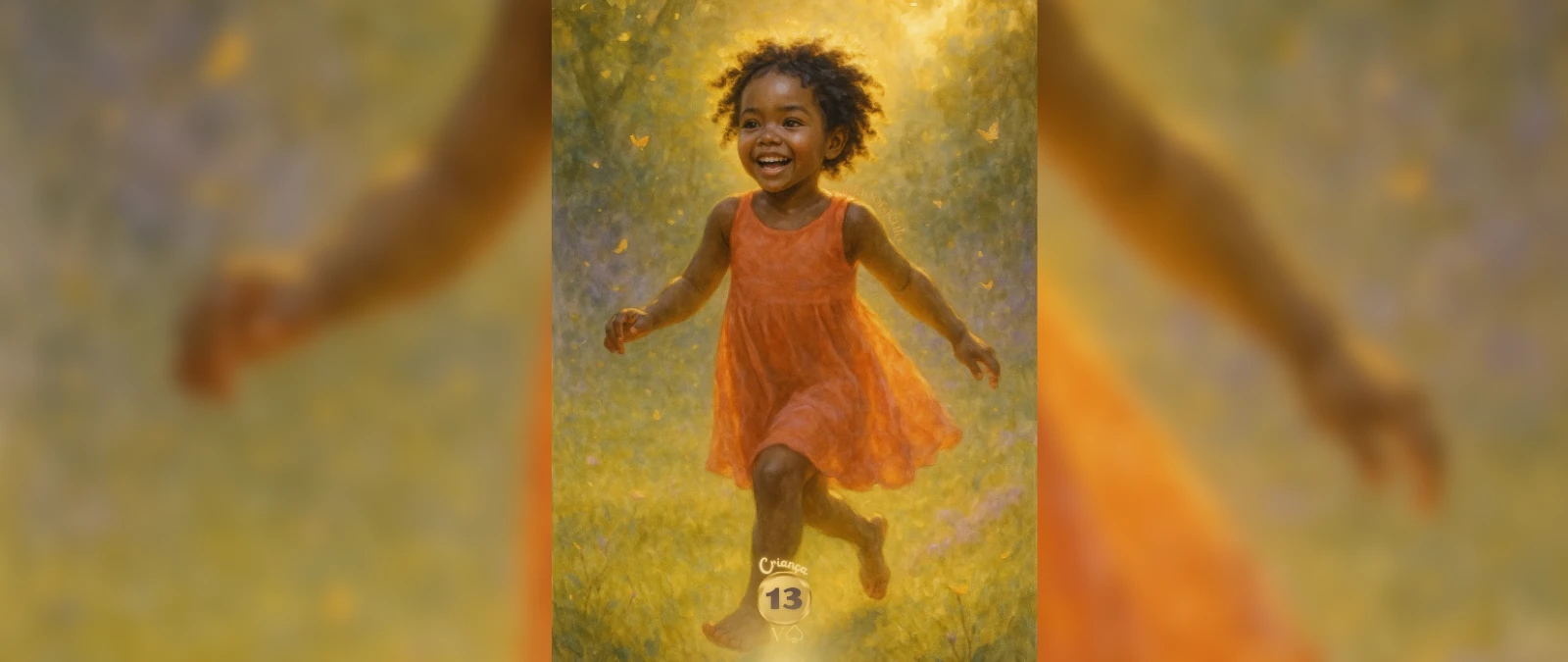 Criança, carta 13 no Baralho Cigano