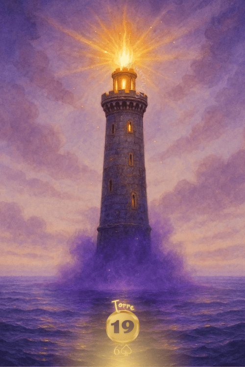 Torre, carta 19 no Baralho Cigano