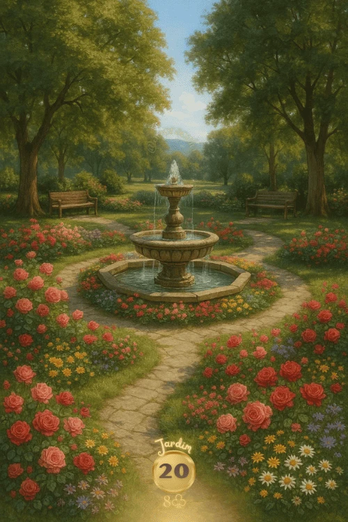 Jardim, carta 20 no Baralho Cigano