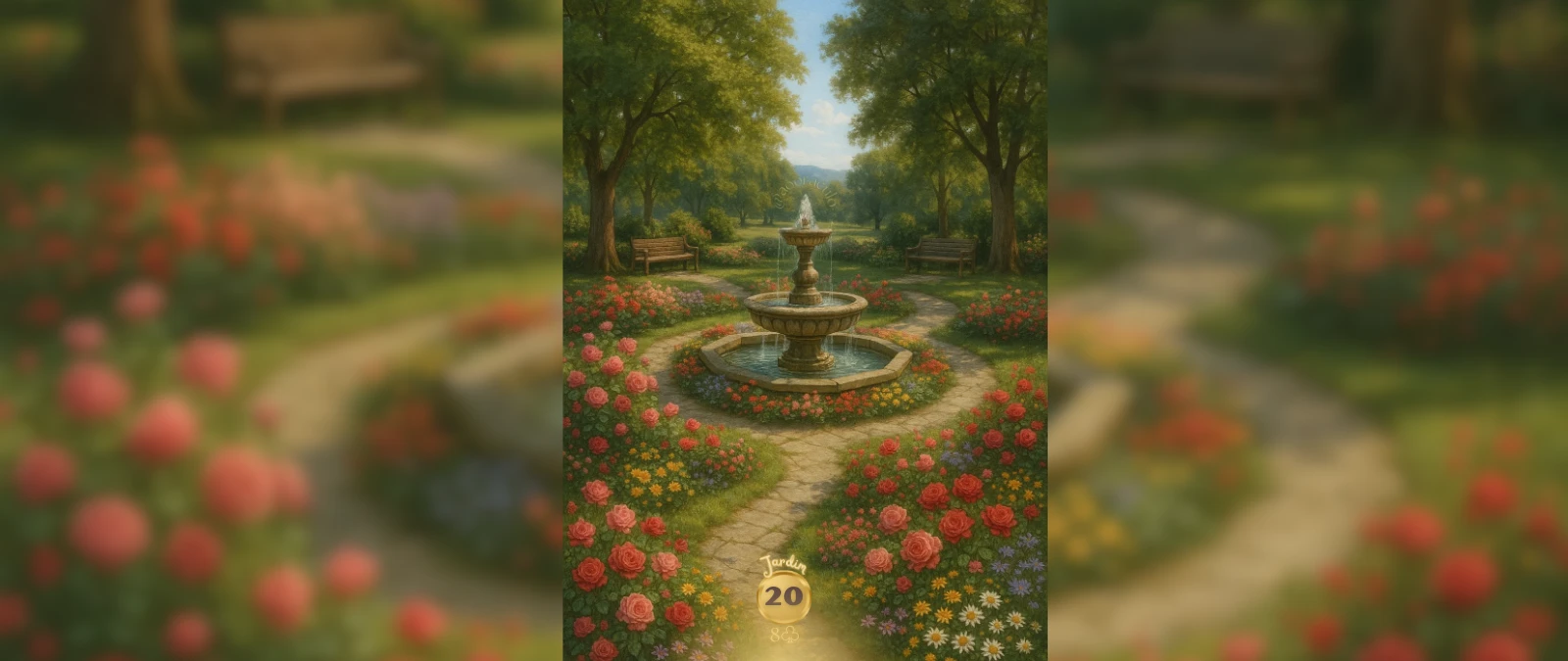 Jardim, carta 20 no Baralho Cigano