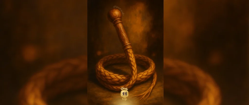 Chicote, carta 11 no Baralho Cigano