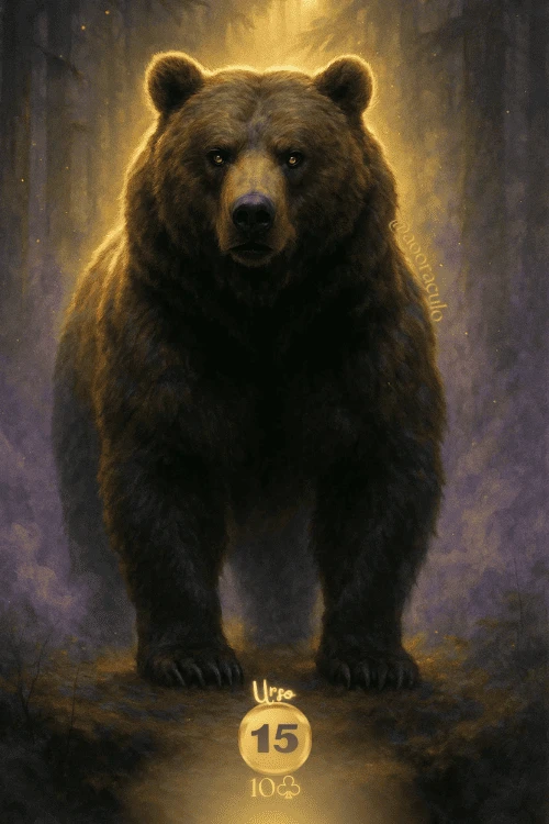 Urso, carta 15 no Baralho Cigano