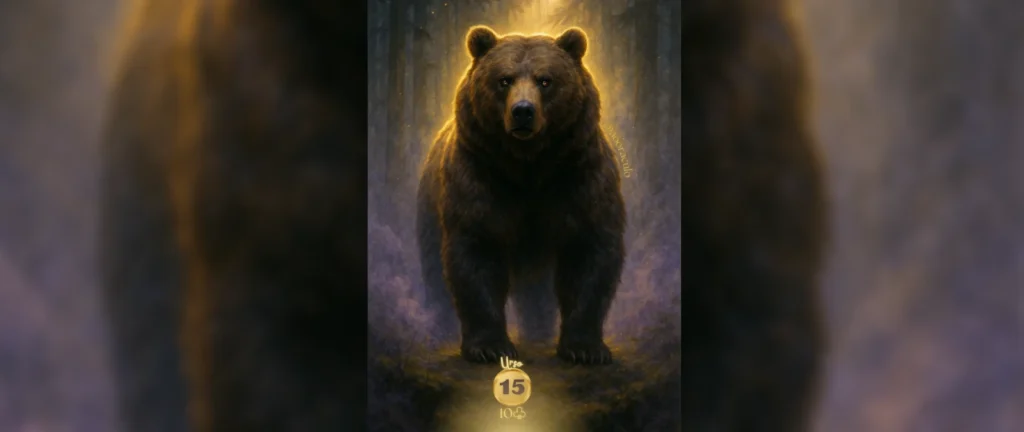 Urso, carta 15 no Baralho Cigano