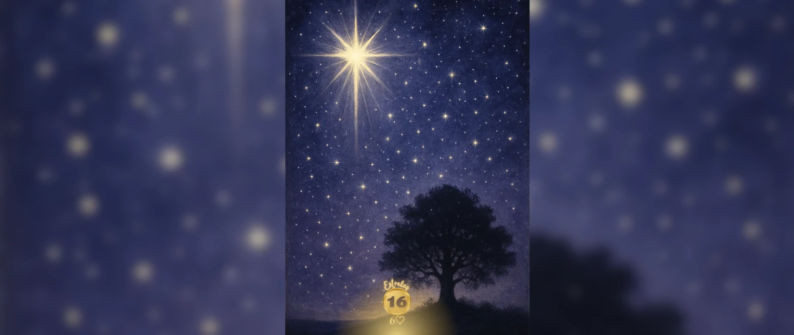 Estrela, carta 16 no Baralho Cigano