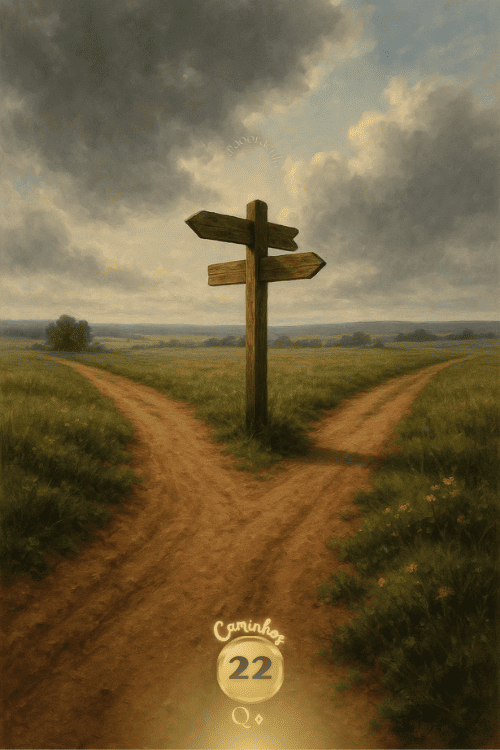 Caminhos, carta 22 no Baralho Cigano