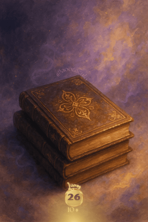 Carta 26 do Livro no baralho cigano