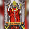 A carta do Papa, também conhecida como Hierofante, é a quinta dos arcanos maiores do tarot e simboliza tradição, espiritualidade e sabedoria.