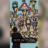 O Sete de Copas é uma carta do Tarot que carrega uma forte energia ligada aos sonhos, escolhas e à confusão emocional. Ela aparece quando você se encontra em um momento de muitas possibilidades e possibilidades, mas com dificuldade para tomar decisões claras.