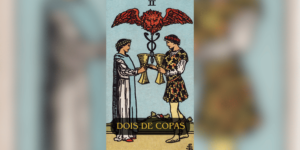 A princípio, o Dois de Copas é uma das cartas mais significativas no Tarot quando se trata de relações, especialmente em questões de amor e parceria. Ele simboliza a união harmoniosa e o fortalecimento dos laços entre duas pessoas.