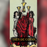 A princípio, o Três de Copas é uma carta vibrante e cheia de alegria no Tarot. Ela representa celebrações, união, amizade e momentos de felicidade compartilhada.