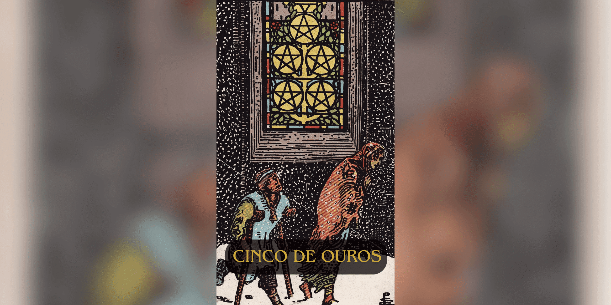 O Cinco de Ouros é uma carta que simboliza desafios financeiros, perdas e momentos de dificuldade. No entanto, também pode indicar uma fase passageira e a necessidade de buscar apoio para superar adversidades.