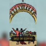 O Dez de Copas é uma das cartas mais positivas do Tarot. Ela simboliza felicidade plena, harmonia emocional e realização nos relacionamentos. Essa carta traz uma mensagem de amor, união e satisfação profunda.