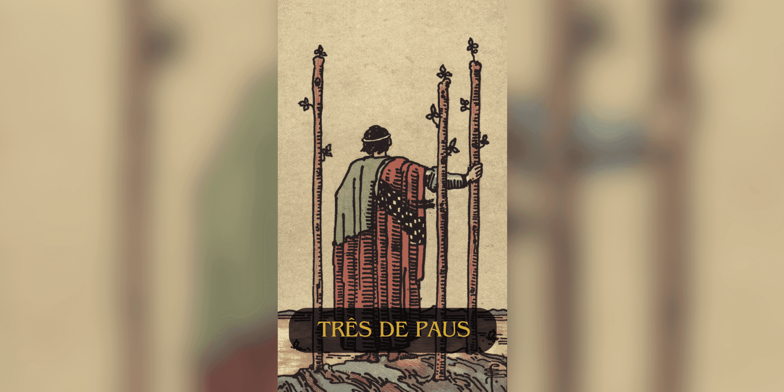 O Três de Paus é uma carta do Tarot que simboliza expansão, planejamento e exploração de novas oportunidades. Representa um momento de visão ampla e confiança para seguir adiante com planos e projetos.