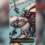 O Cavaleiro de Espadas é a carta da ação rápida, foco mental e coragem para enfrentar qualquer situação. Ele aparece quando é hora de agir com determinação, mesmo que o cenário pareça desafiador. Esse arcano menor do naipe de espadas representa alguém que corre atrás do que acredita — às vezes sem medir as consequências.