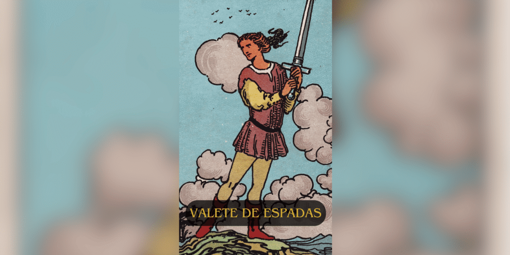 O Valete de Espadas é a carta do pensamento rápido, curiosidade aguçada e sede por verdades. Quando aparece em uma leitura, ele indica que é hora de investigar, observar com atenção e se comunicar com clareza. Pode apontar para uma fase de aprendizados intensos ou para alguém ao seu redor que tem essa energia investigativa e inquieta.