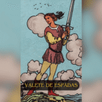 O Valete de Espadas é a carta do pensamento rápido, curiosidade aguçada e sede por verdades. Quando aparece em uma leitura, ele indica que é hora de investigar, observar com atenção e se comunicar com clareza. Pode apontar para uma fase de aprendizados intensos ou para alguém ao seu redor que tem essa energia investigativa e inquieta.