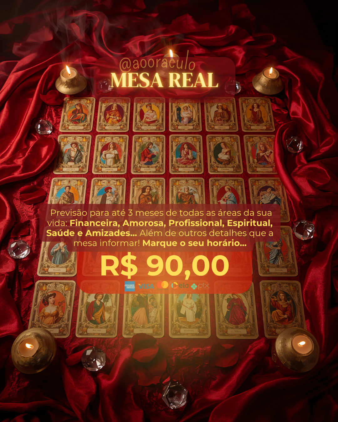 🔮 Mesa Real de todas as áreas da sua vida!