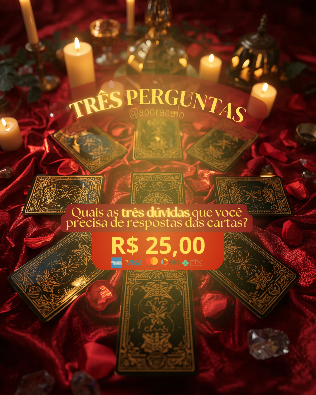 🔮 Três perguntas de qualquer assunto!