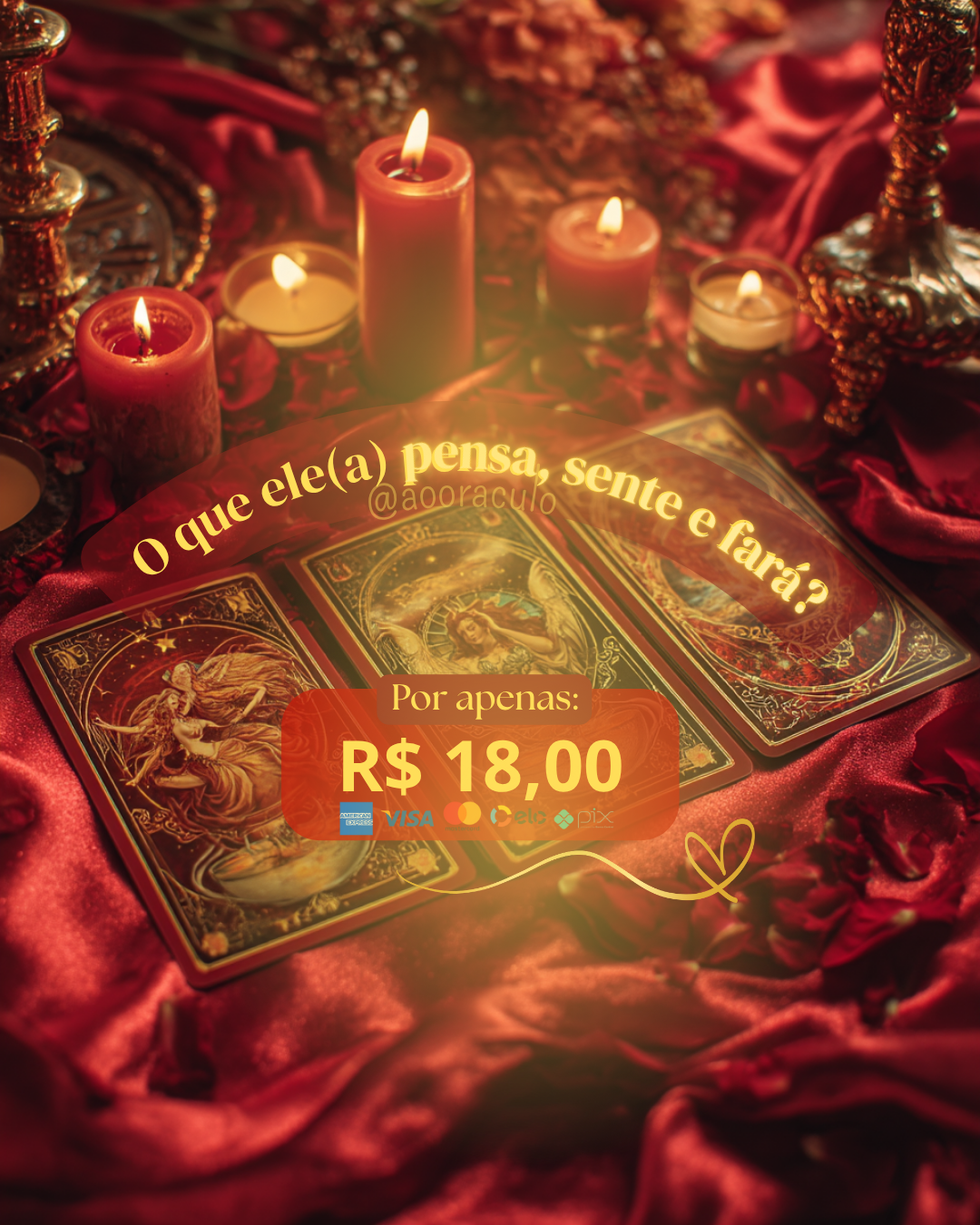 🎴 O que ele(a) pensa, sente e fará, Tarot?