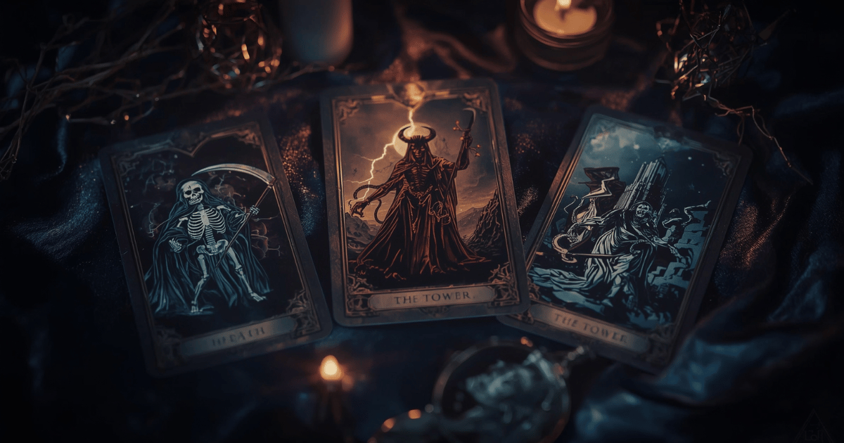 Descubra o significado da carta mais temida do Tarot, como a Morte e o Diabo. Entenda como essas cartas podem trazer lições espirituais poderosas e transformadoras.