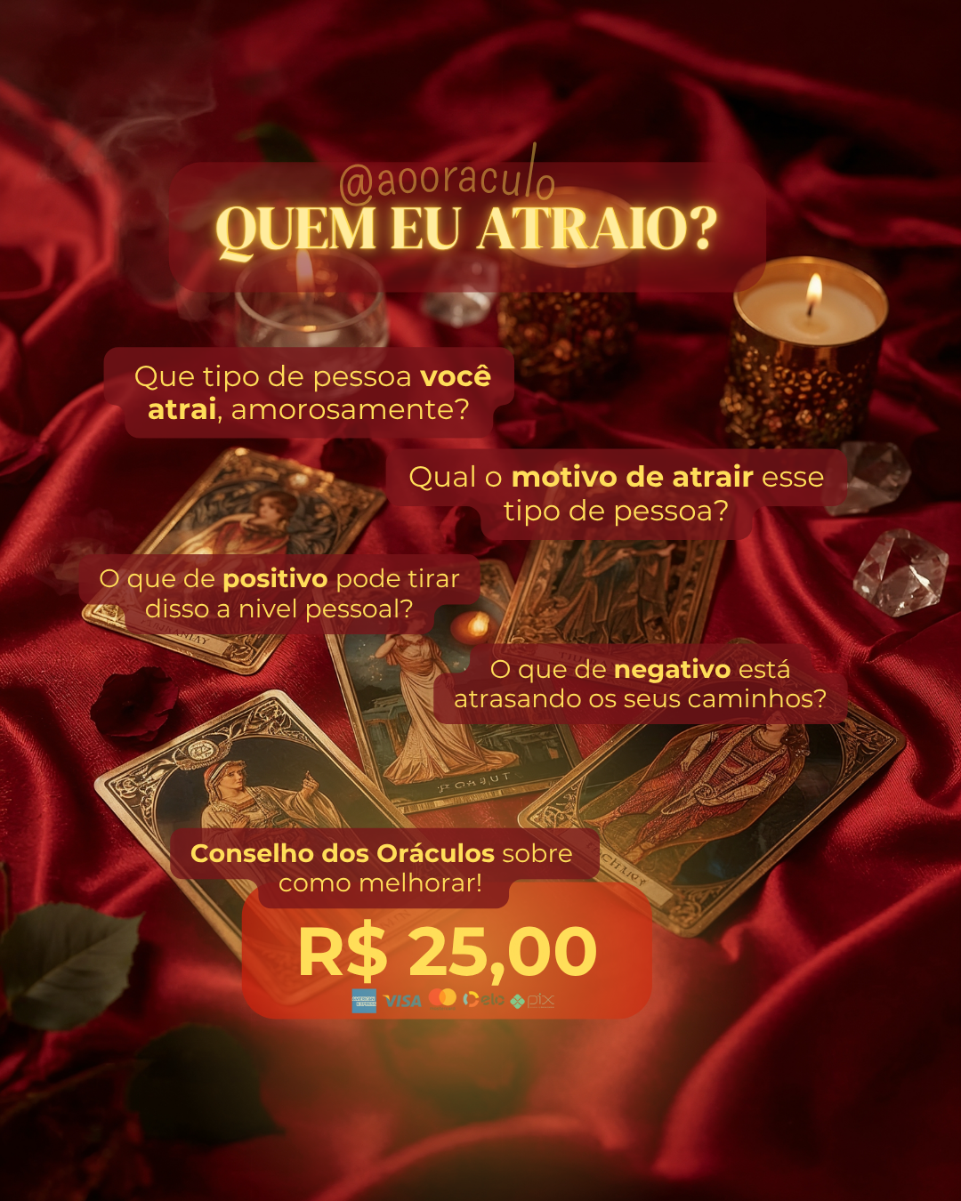 🧿 Quem eu atraio, Tarot?