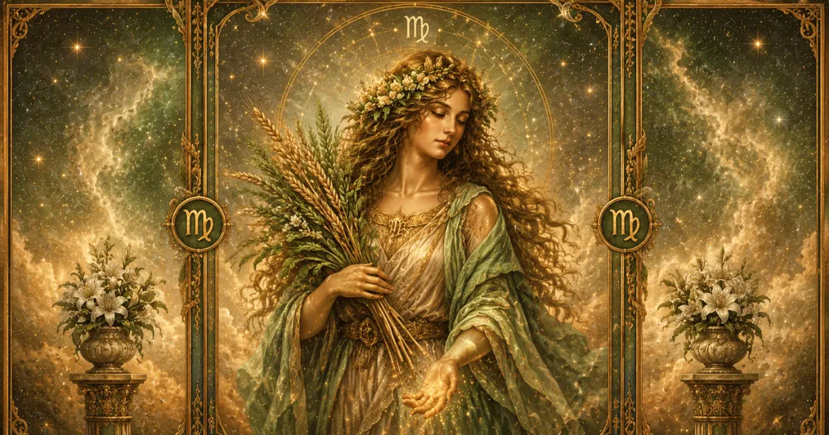 Carta de Virgem no Barbieri Zodiac Oracle: Os 5 Significados Essenciais para sua Jornada