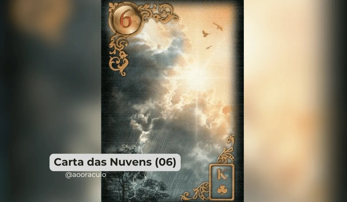 A carta As Nuvens no Baralho Cigano é uma das mais intrigantes e desafiadoras do jogo. Representada pelo número 6, ela simboliza momentos de incerteza, confusão e dificuldades temporárias.