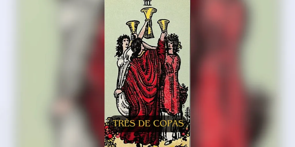 A princípio, o Três de Copas é uma carta vibrante e cheia de alegria no Tarot. Ela representa celebrações, união, amizade e momentos de felicidade compartilhada.