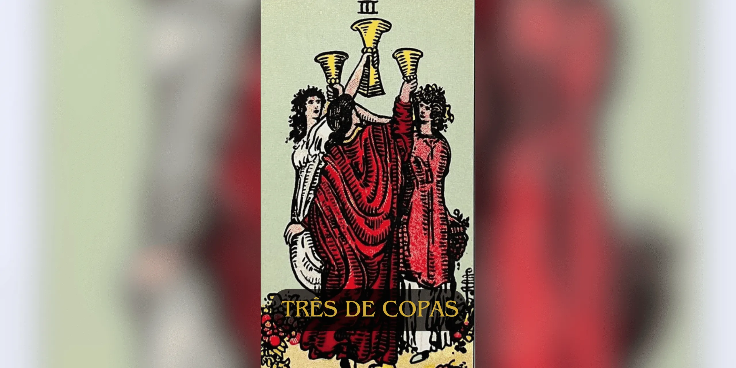A princípio, o Três de Copas é uma carta vibrante e cheia de alegria no Tarot. Ela representa celebrações, união, amizade e momentos de felicidade compartilhada.