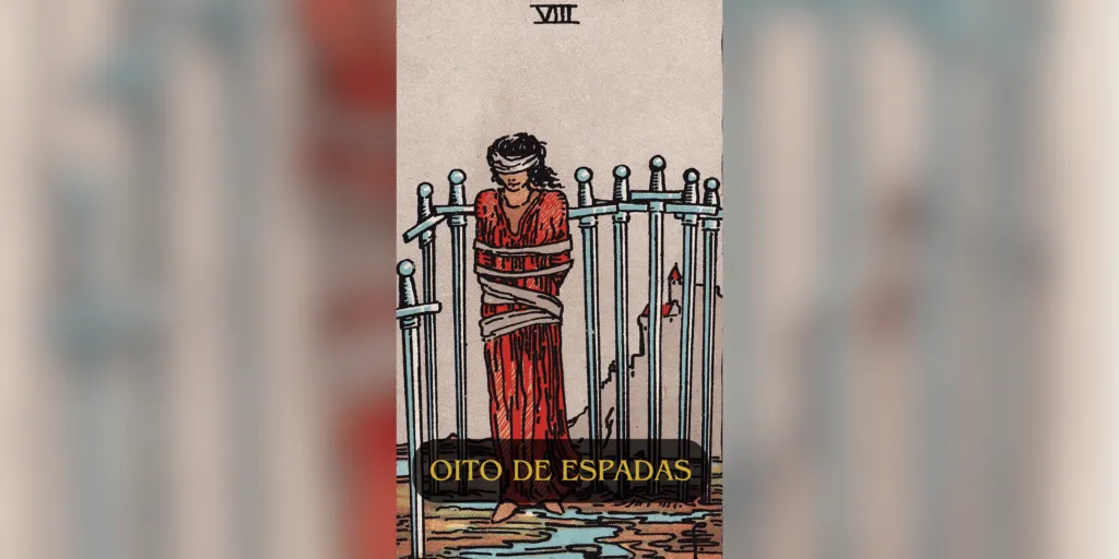 O Oito de Espadas é uma carta do Tarot que simboliza limitações autoimpostas, medo e sensação de estar preso a uma situação sem saída. Neste artigo, exploramos o significado da carta em diferentes contextos, sua simbologia e como interpretá-la em uma leitura.