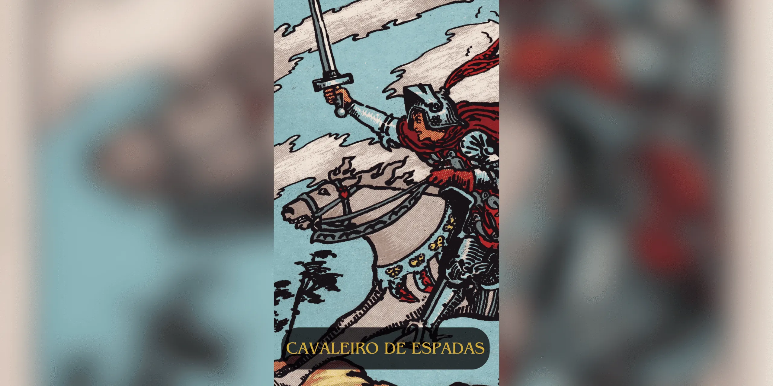 O Cavaleiro de Espadas é a carta da ação rápida, foco mental e coragem para enfrentar qualquer situação. Ele aparece quando é hora de agir com determinação, mesmo que o cenário pareça desafiador. Esse arcano menor do naipe de espadas representa alguém que corre atrás do que acredita — às vezes sem medir as consequências.