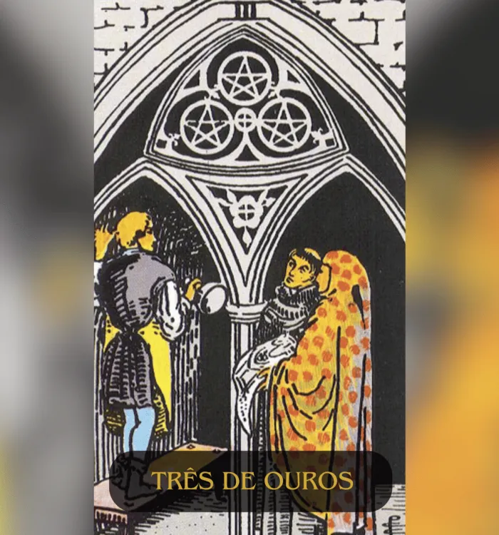 Três de Ouros no Tarot: Significado, Simbolismo e Como Interpretar